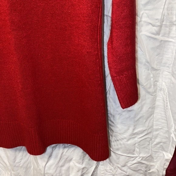 Ladies Karen Scott red long sleeve sweater vneck - Picture 5 of 6
